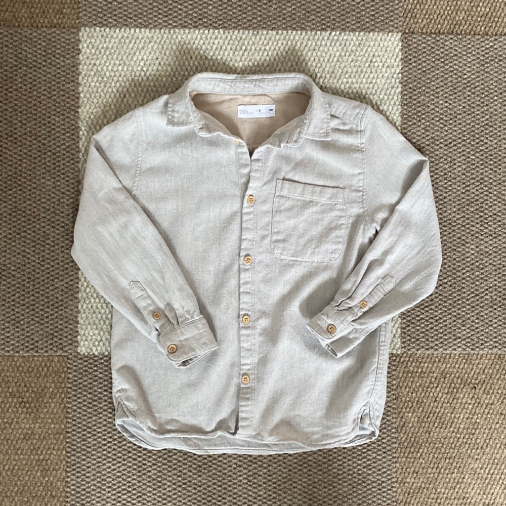 ZARA size 8 cotton button down